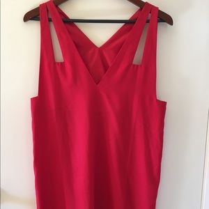 Yaya Red Sleeveless Dress
